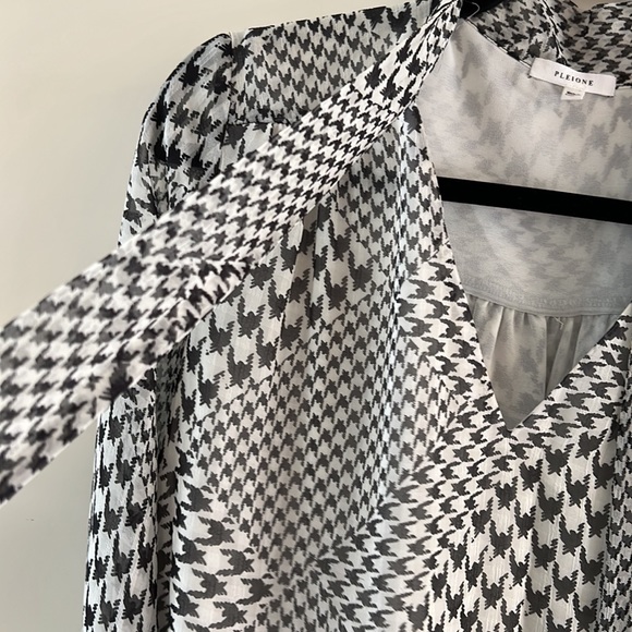 Pleione houndstooth print blouse - Picture 5 of 9